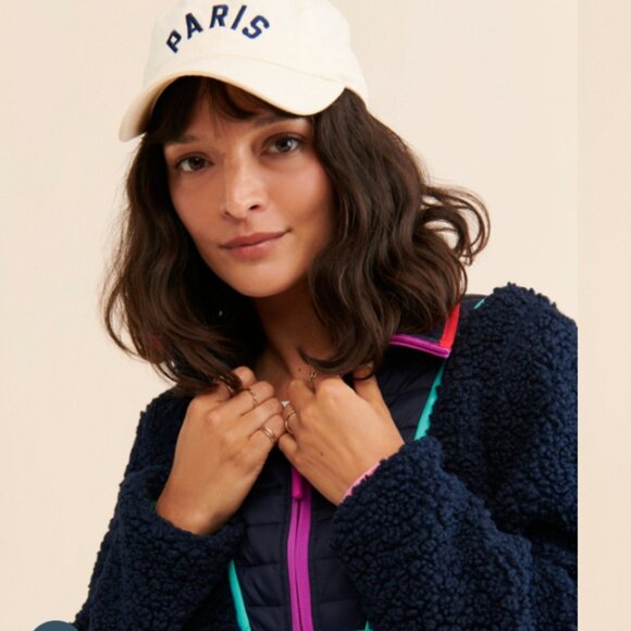 Anthropologie Addison Bay Blue Major Sherpa Pullover Size small - Picture 4 of 13